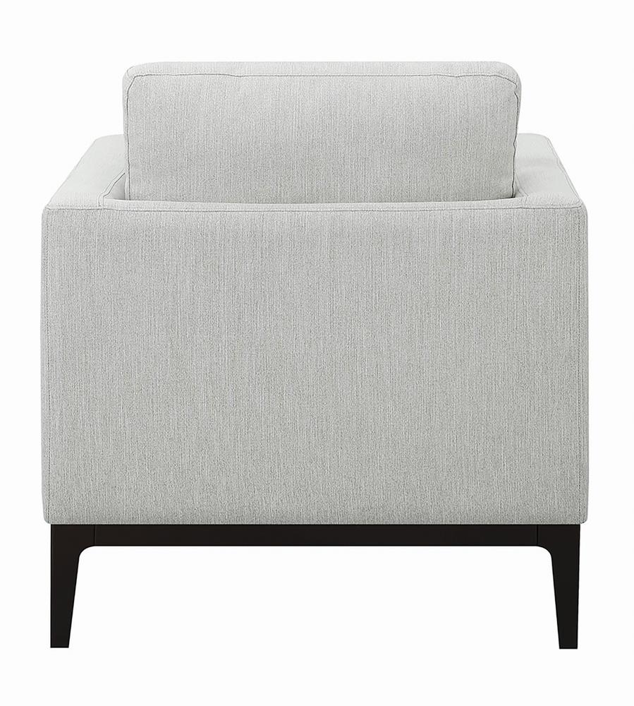 Apperson Light Gray Cushioned Back Arm Chair - 508683 - Luna Furniture - Dallas Store