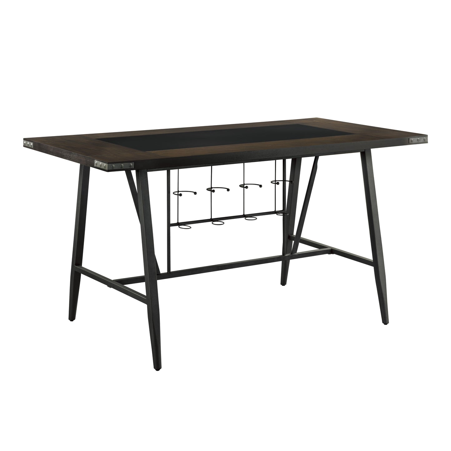 Appert Black/Dark Gray Counter Height Set - SET | 5566-36 | 5566-36G | 5566-24BK(3) - Luna Furniture - Dallas Store
