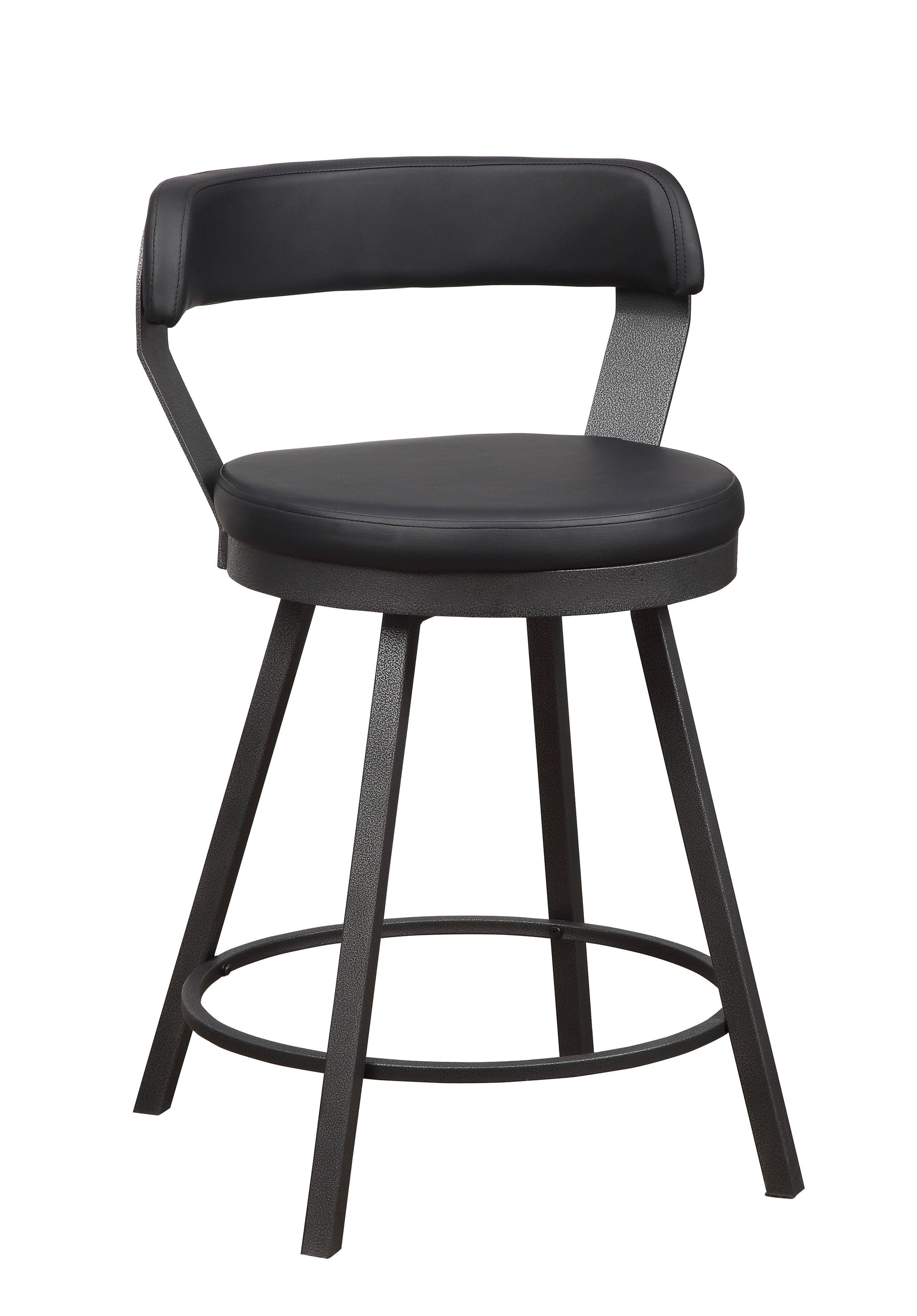 Appert Black/Dark Gray Counter Height Set - SET | 5566-36 | 5566-36G | 5566-24BK(3) - Luna Furniture - Dallas Store