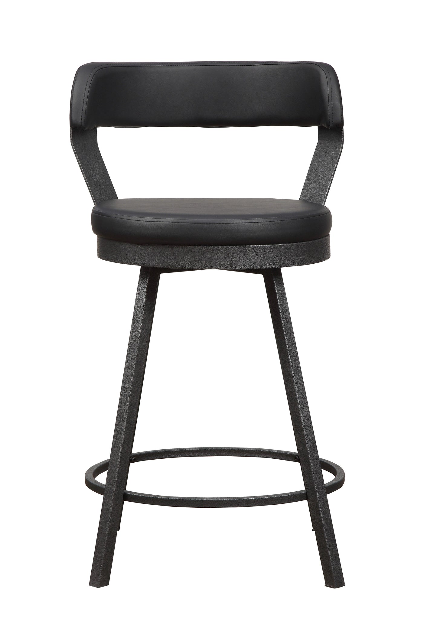 Appert Black/Dark Gray Swivel Counter Chair, Set of 2 - 5566-24BK - Luna Furniture - Dallas Store