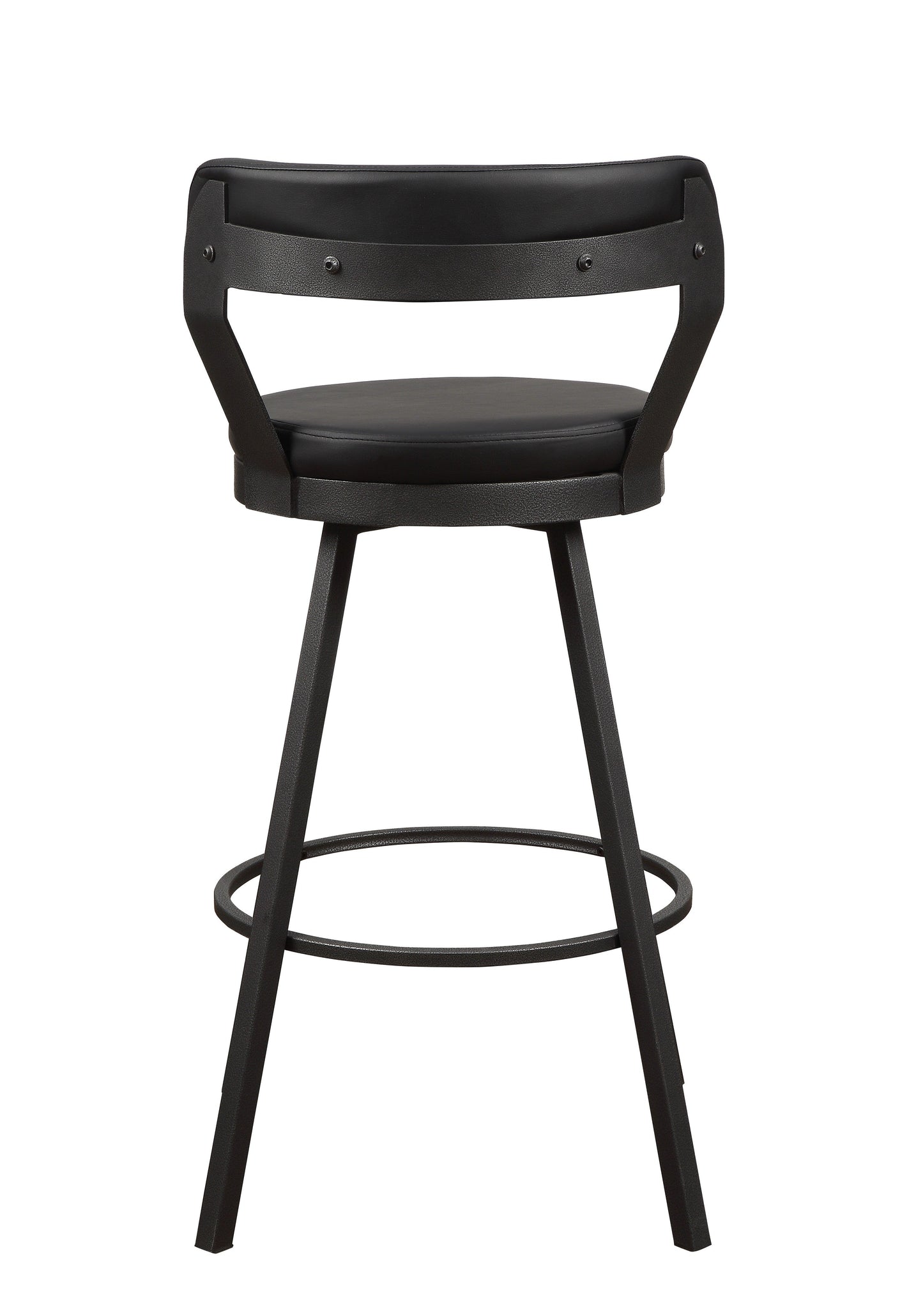 Appert Black/Dark Gray Swivel Pub Height Chair, Set of 2 - 5566-29BK - Luna Furniture - Dallas Store
