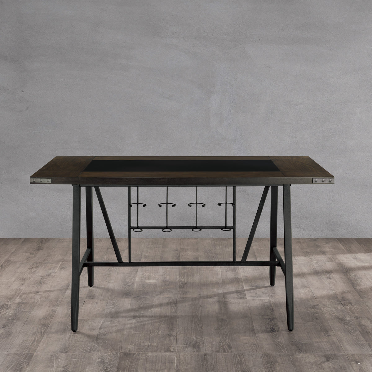 Appert Brown/Dark Gray Counter Height Table - SET | 5566-36 | 5566-36G - Luna Furniture - Dallas Store