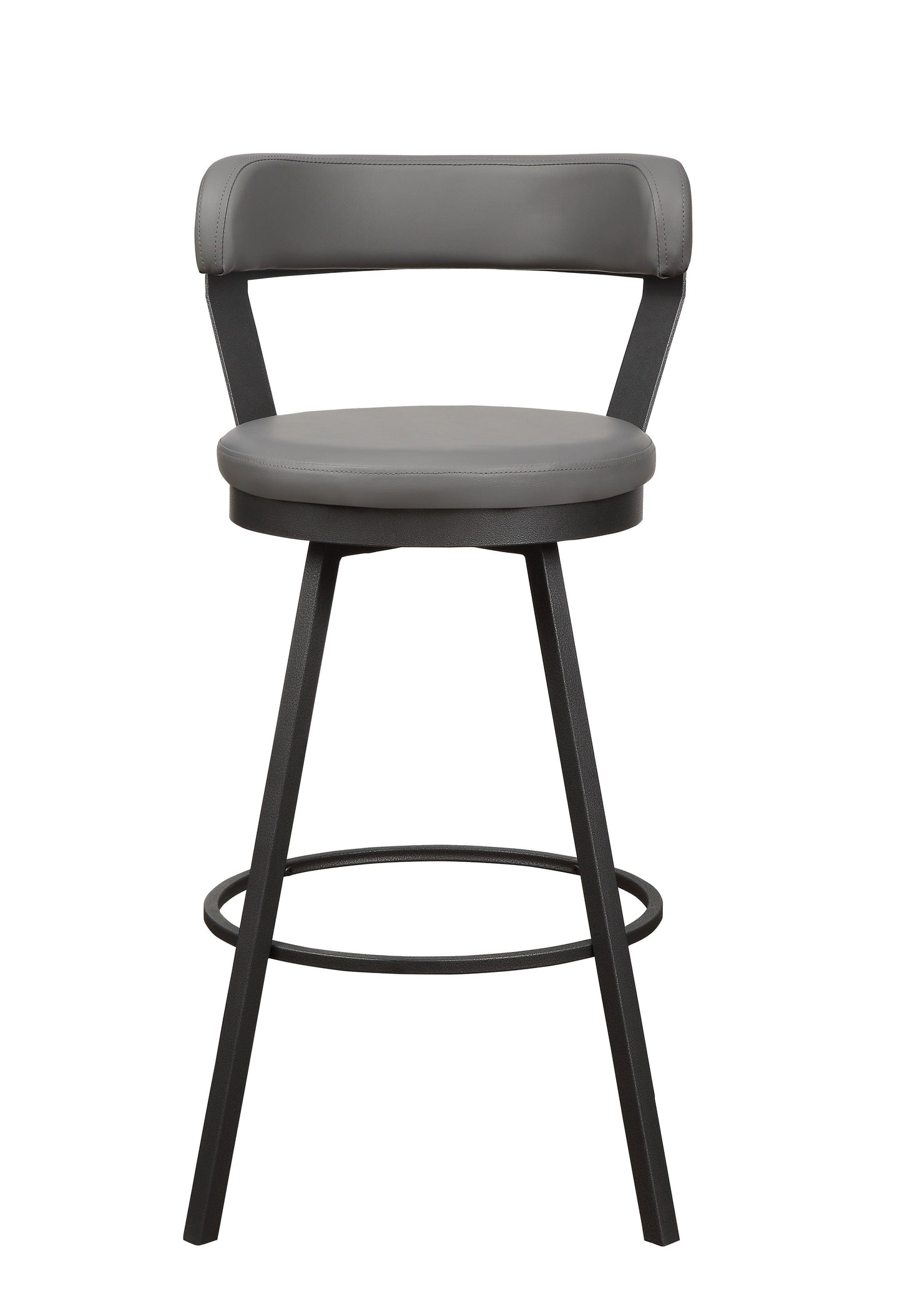 Appert Gray/Dark Gray Swivel Pub Height Chair, Set of 2 - 5566-29GY - Luna Furniture - Dallas Store