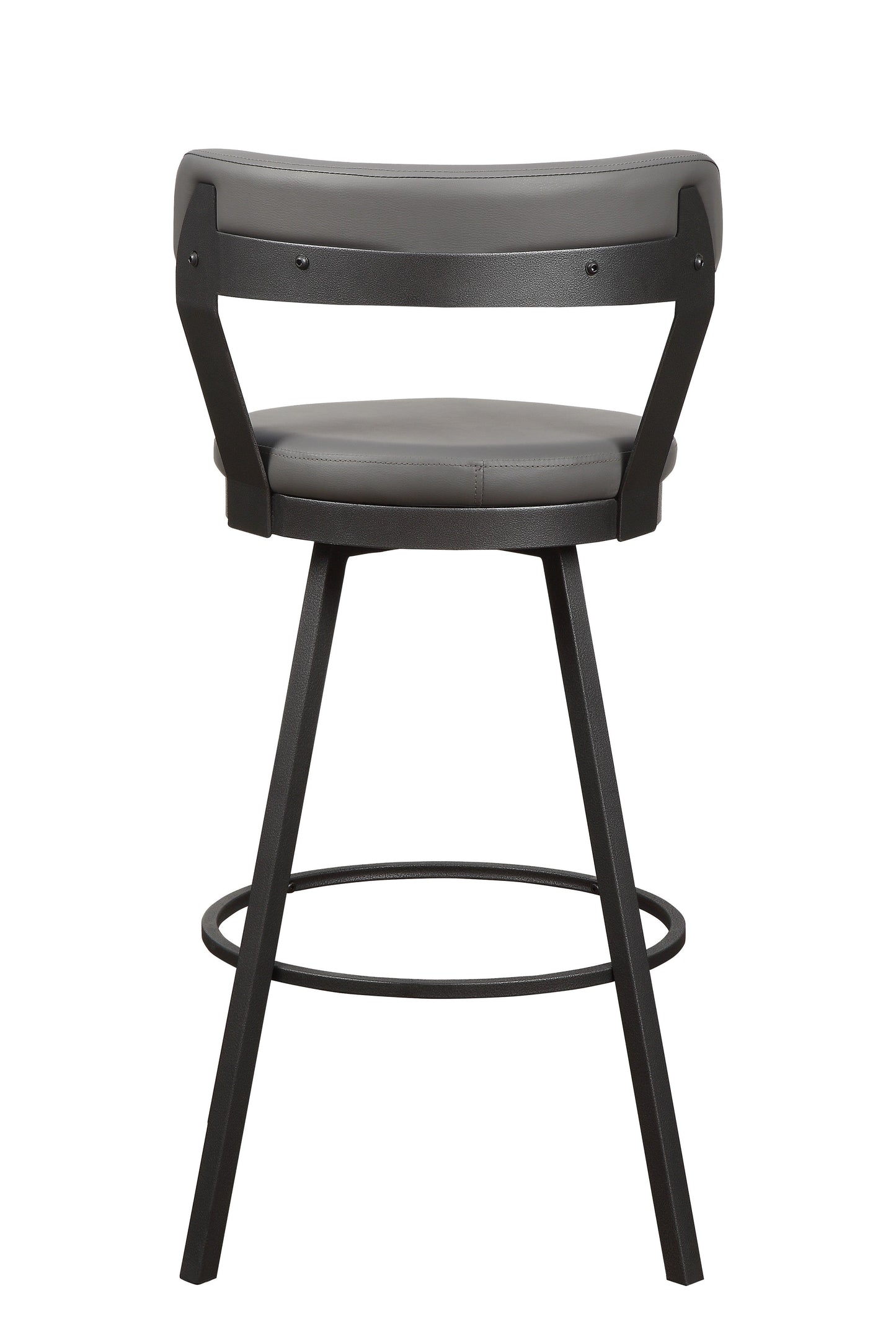 Appert Gray/Dark Gray Swivel Pub Height Chair, Set of 2 - 5566-29GY - Luna Furniture - Dallas Store