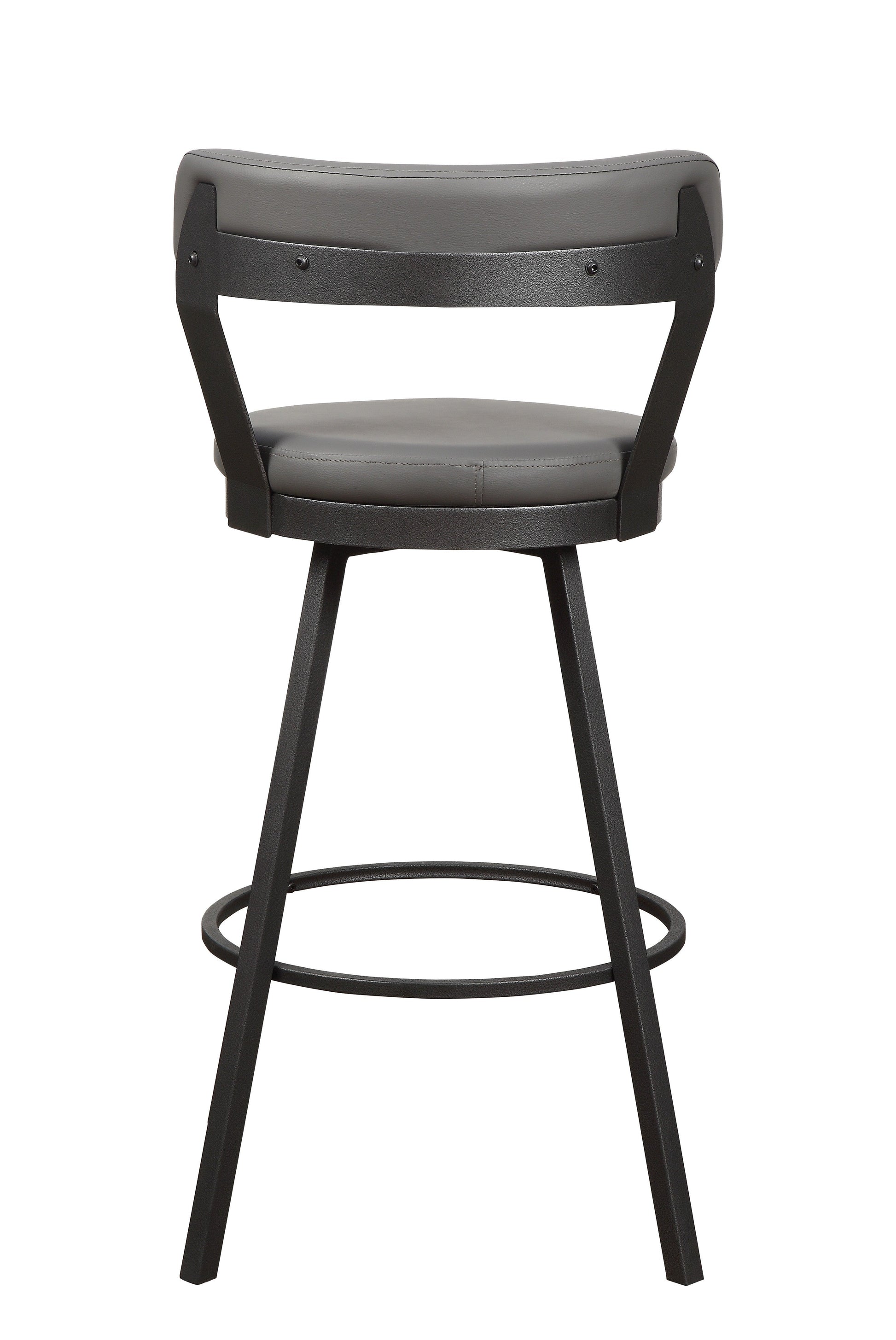 Appert Gray/Dark Gray Swivel Pub Height Chair, Set of 2 - 5566-29GY - Luna Furniture - Dallas Store