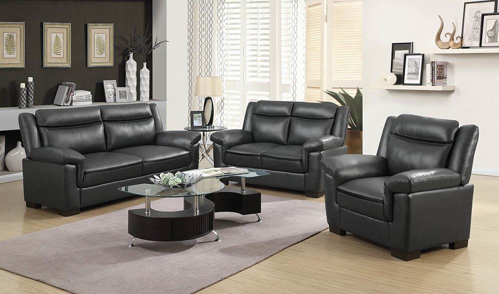 Arabella Gray Pillow Top Upholstered Chair - 506593 - Luna Furniture - Dallas Store