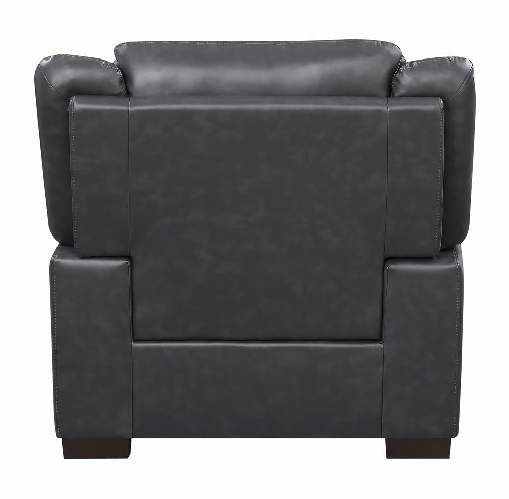 Arabella Gray Pillow Top Upholstered Chair - 506593 - Luna Furniture - Dallas Store