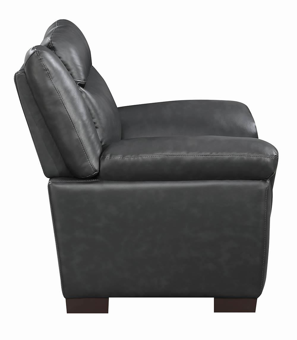 Arabella Gray Pillow Top Upholstered Chair - 506593 - Luna Furniture - Dallas Store