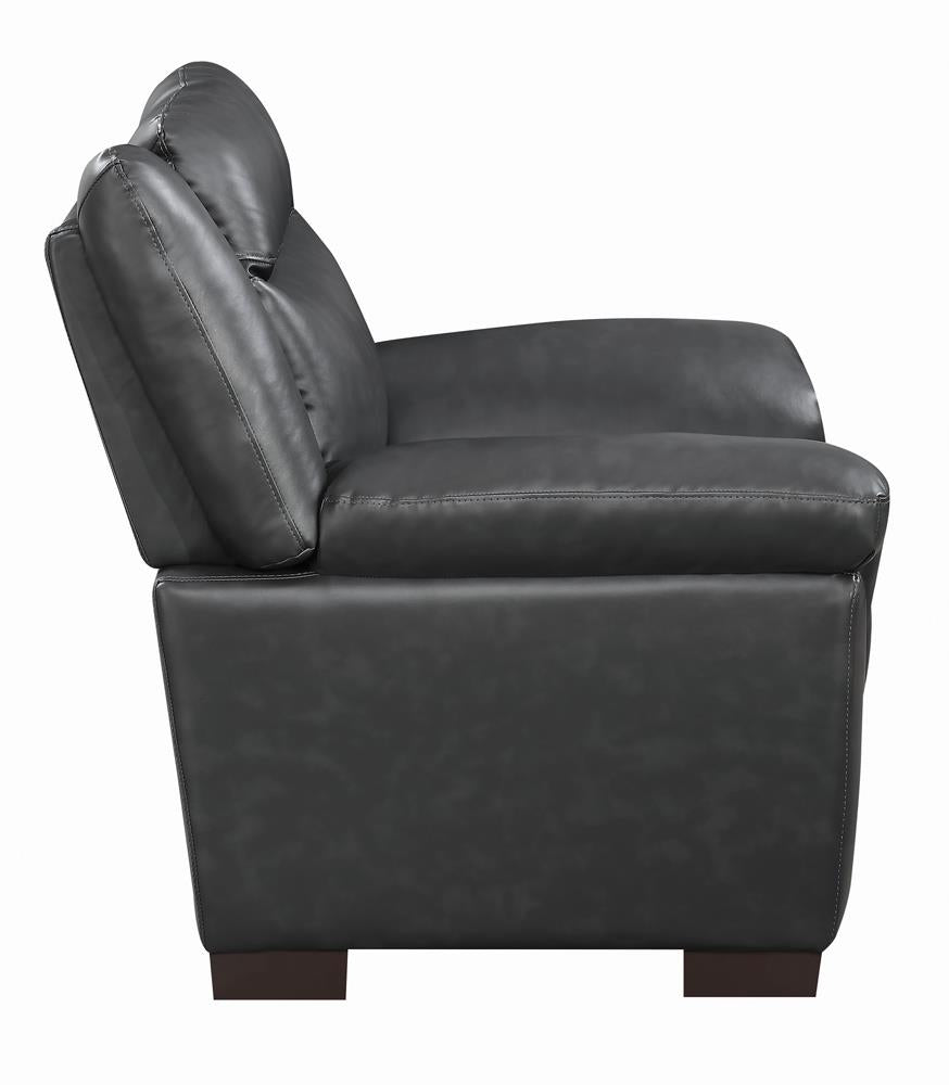 Arabella Gray Pillow Top Upholstered Chair - 506593 - Luna Furniture - Dallas Store