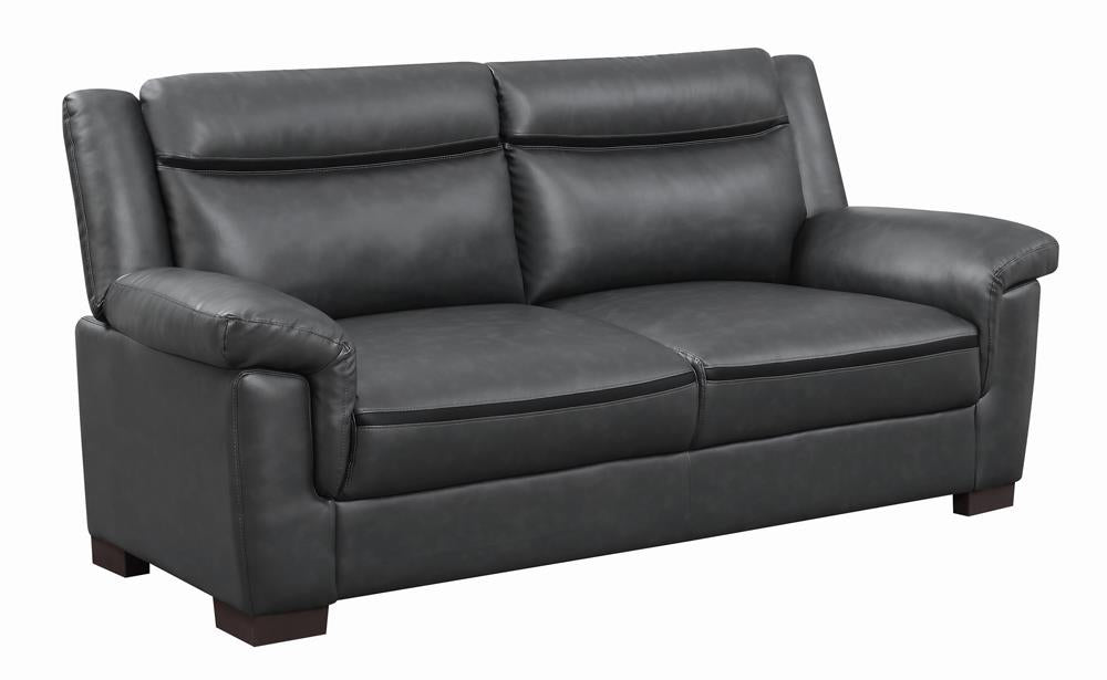 Arabella Pillow Top Upholstered Sofa Gray - 506591 - Luna Furniture - Dallas Store