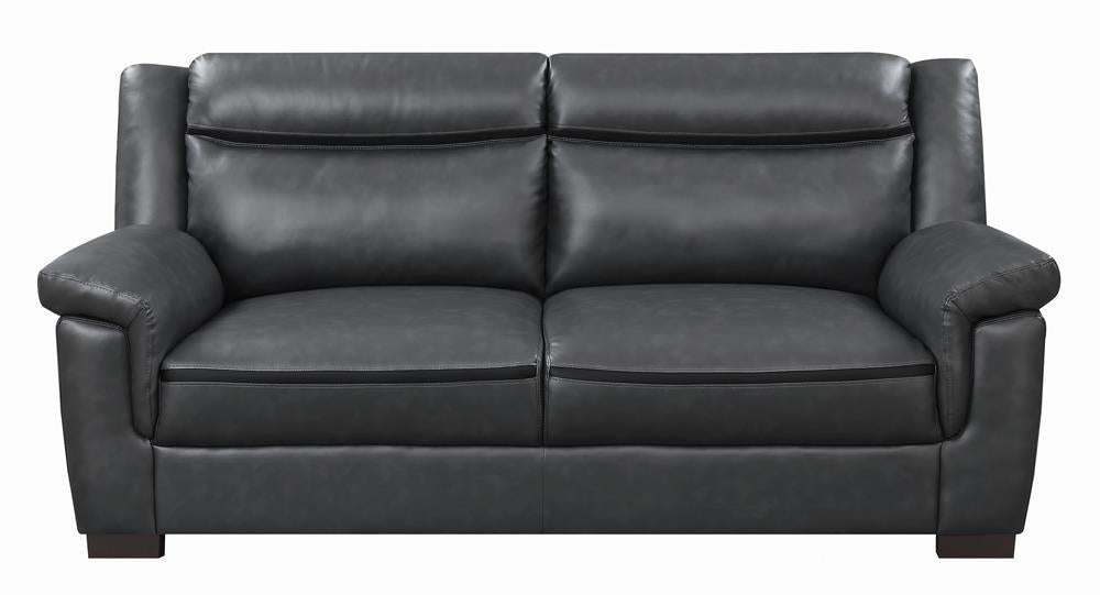 Arabella Pillow Top Upholstered Sofa Gray - 506591 - Luna Furniture - Dallas Store