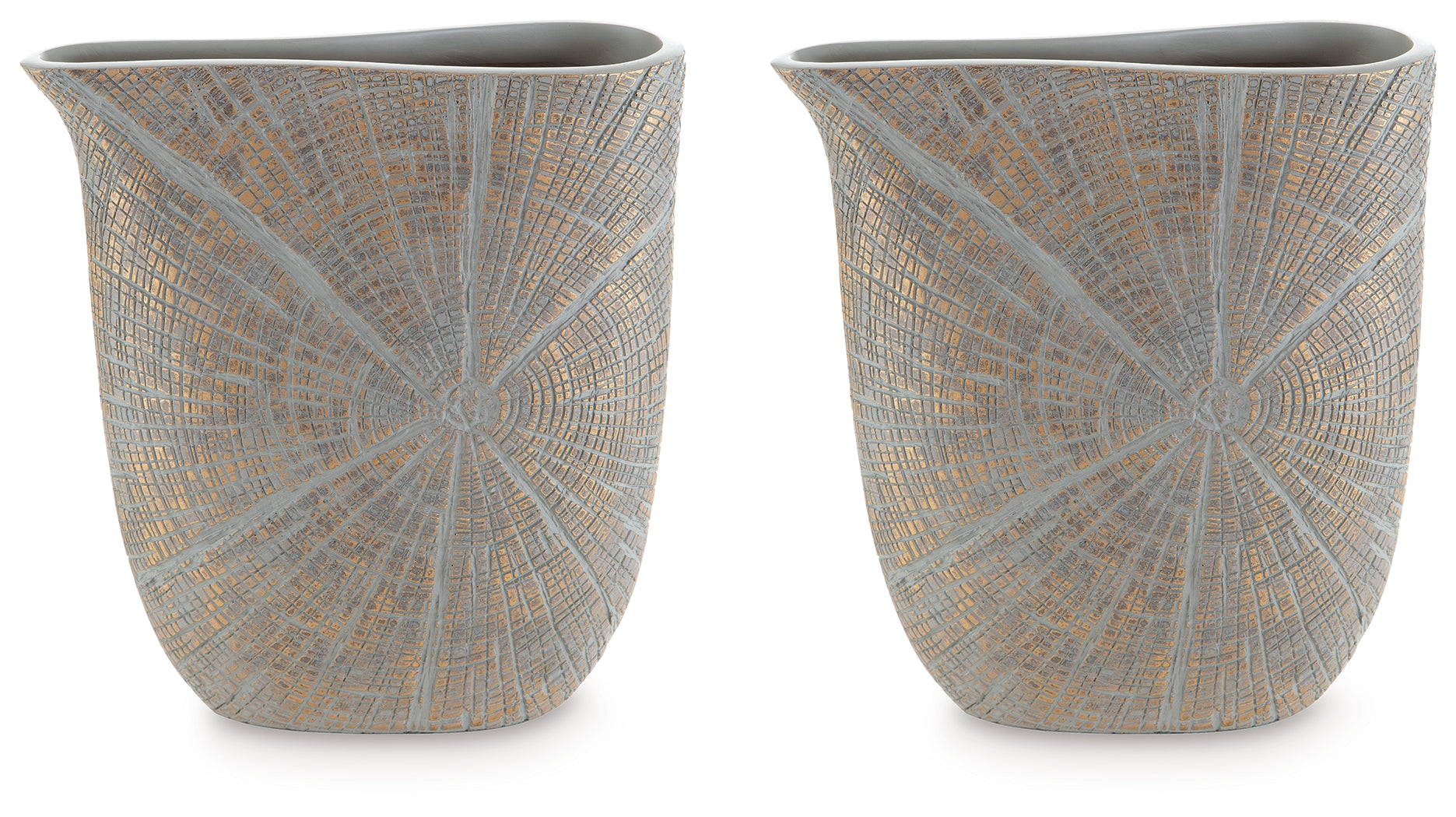 Ardenley Antique Gold Finish Vase, Set of 2 - A2000607 - Luna Furniture - Dallas Store