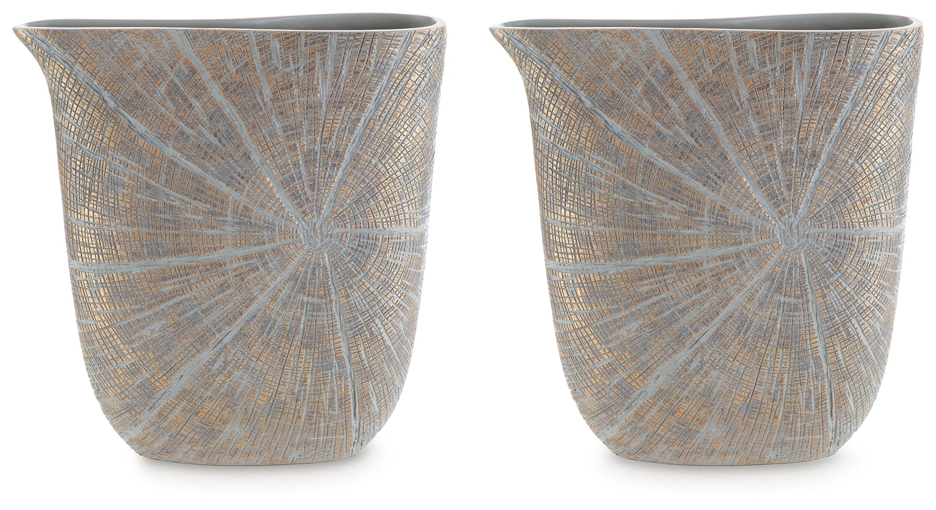 Ardenley Antique Gold Finish Vase, Set of 2 - A2000608 - Luna Furniture - Dallas Store