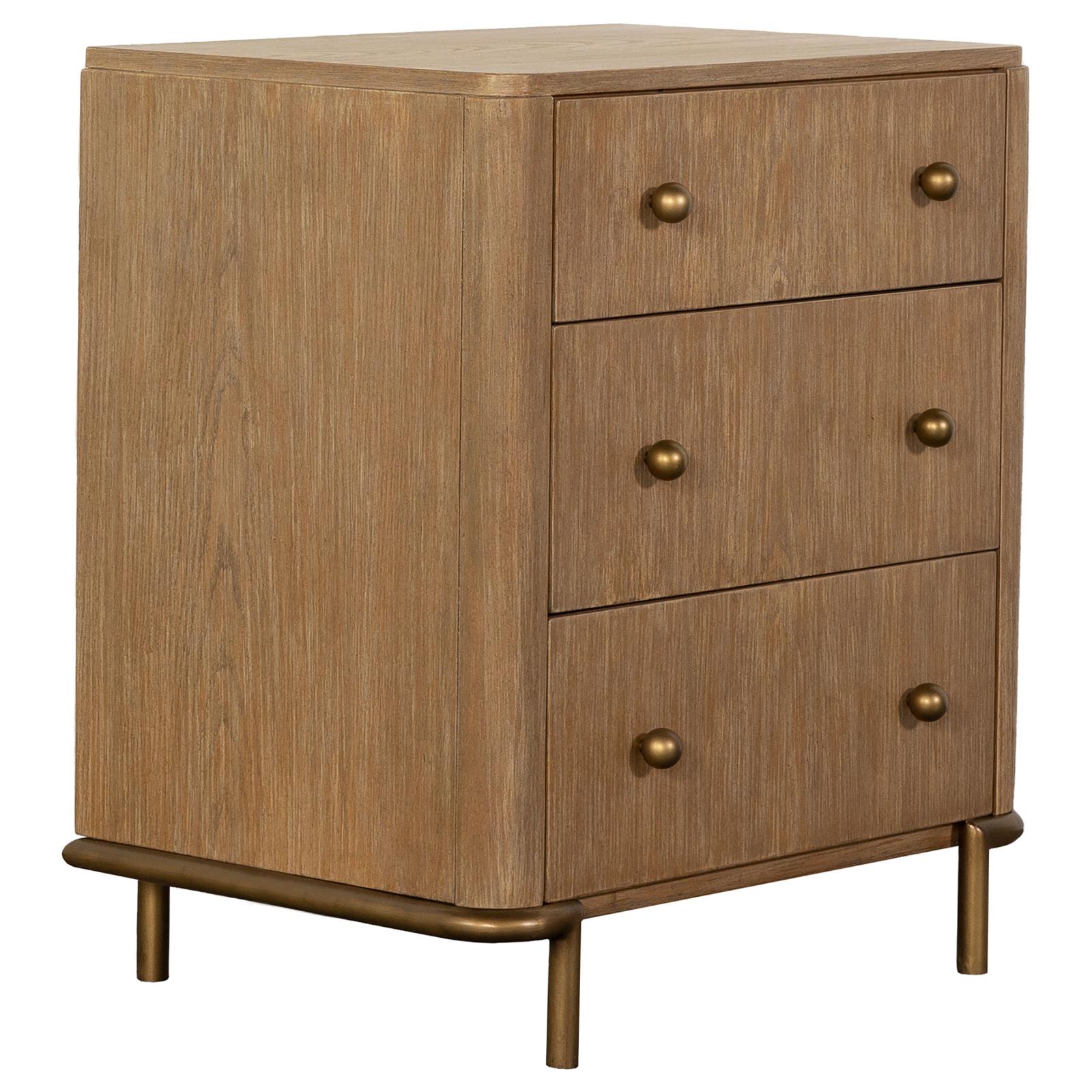 Arini 3-Drawer Nightstand with Dual USB Ports Sand Wash - 224302 - Luna Furniture - Dallas Store