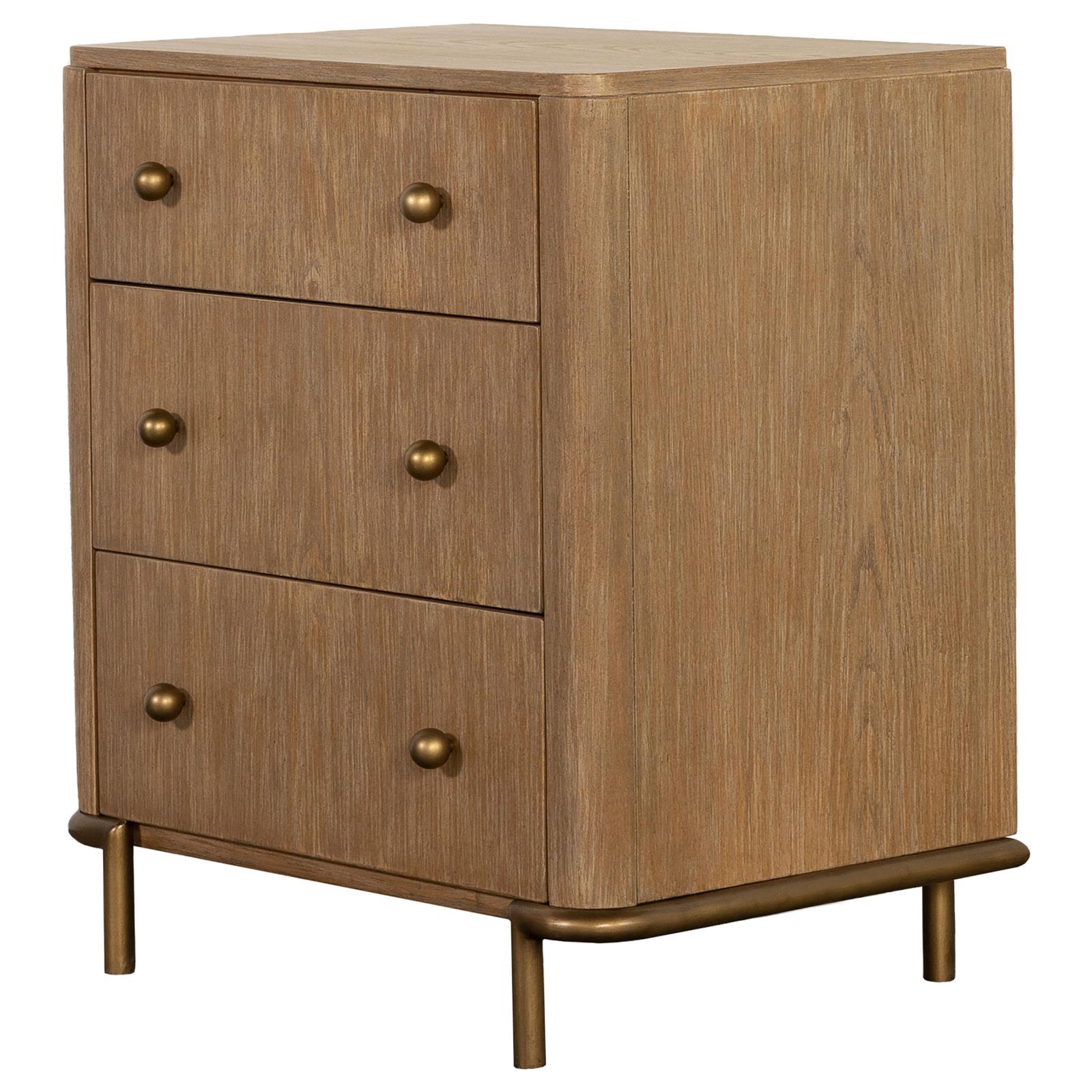 Arini 3-Drawer Nightstand with Dual USB Ports Sand Wash - 224302 - Luna Furniture - Dallas Store