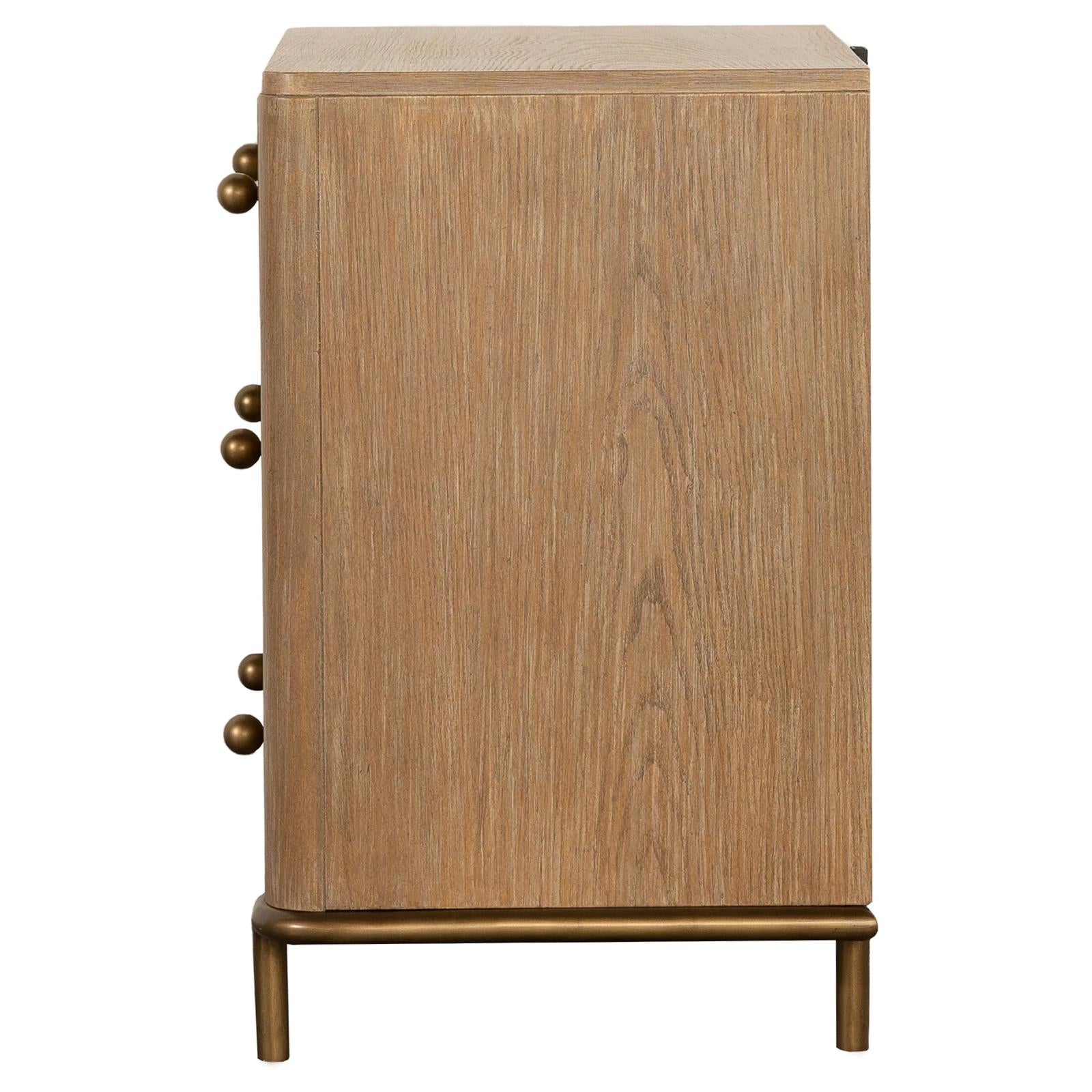 Arini 3-Drawer Nightstand with Dual USB Ports Sand Wash - 224302 - Luna Furniture - Dallas Store