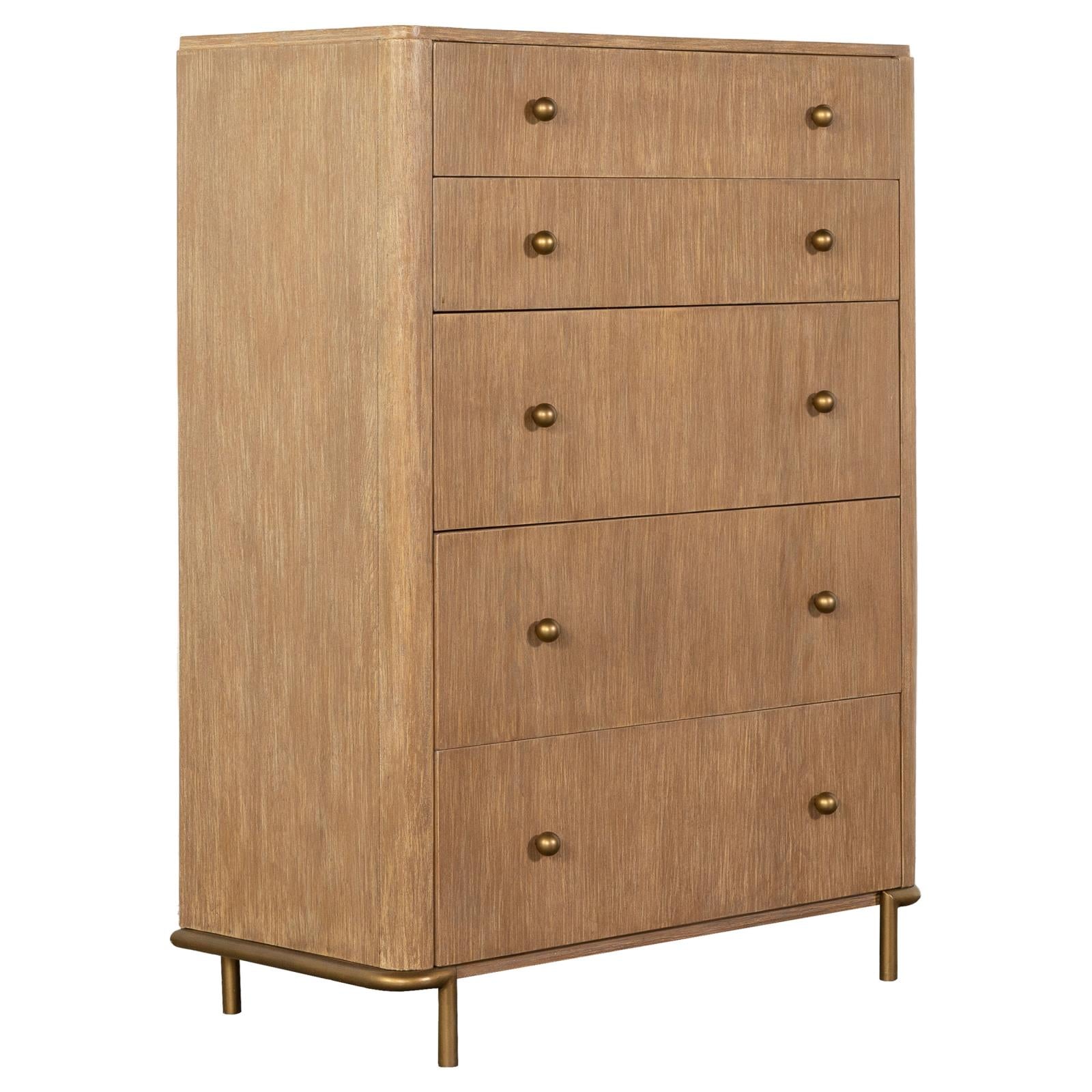 Arini Sand Wash 5-Drawer Chest - 224305 - Luna Furniture - Dallas Store