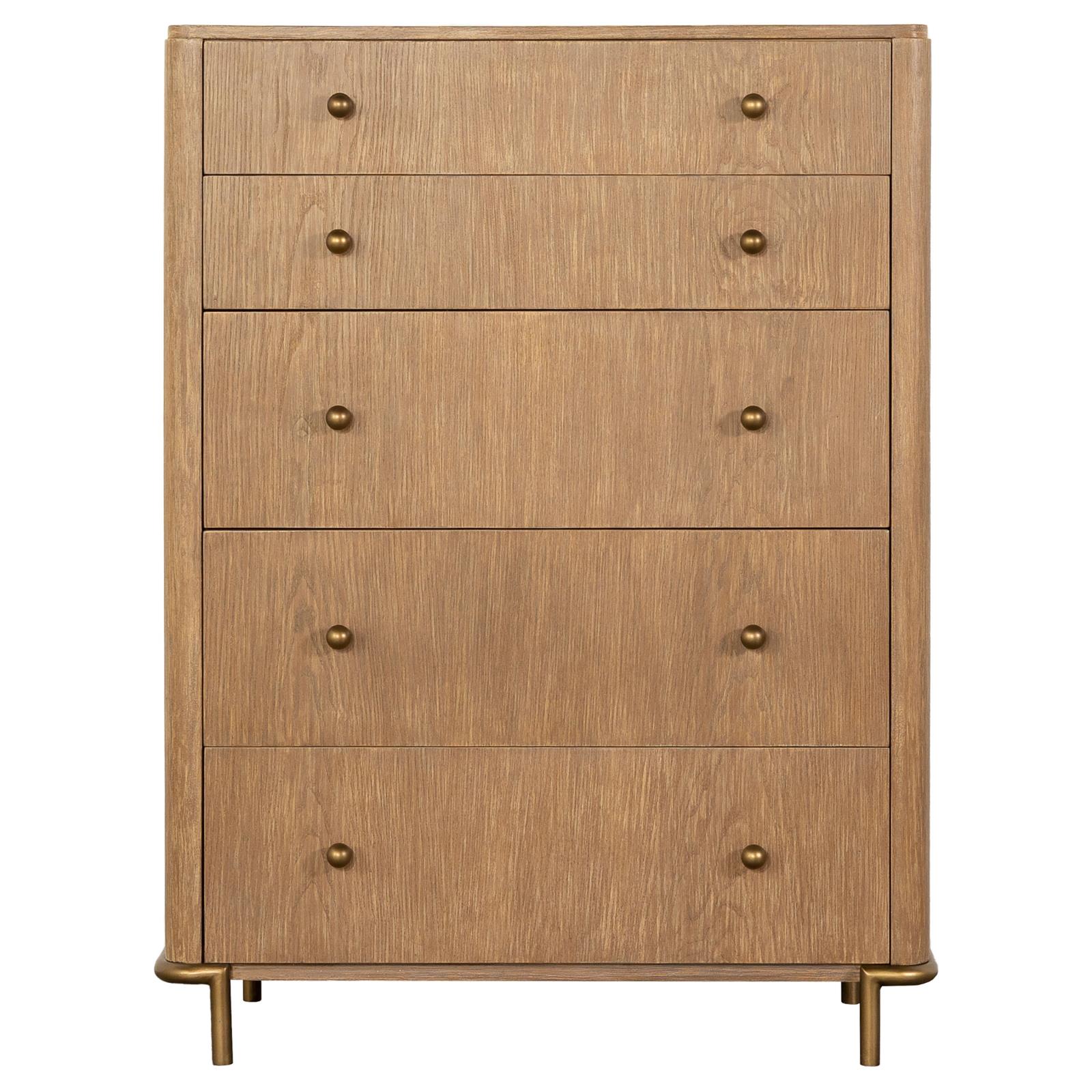 Arini Sand Wash 5-Drawer Chest - 224305 - Luna Furniture - Dallas Store