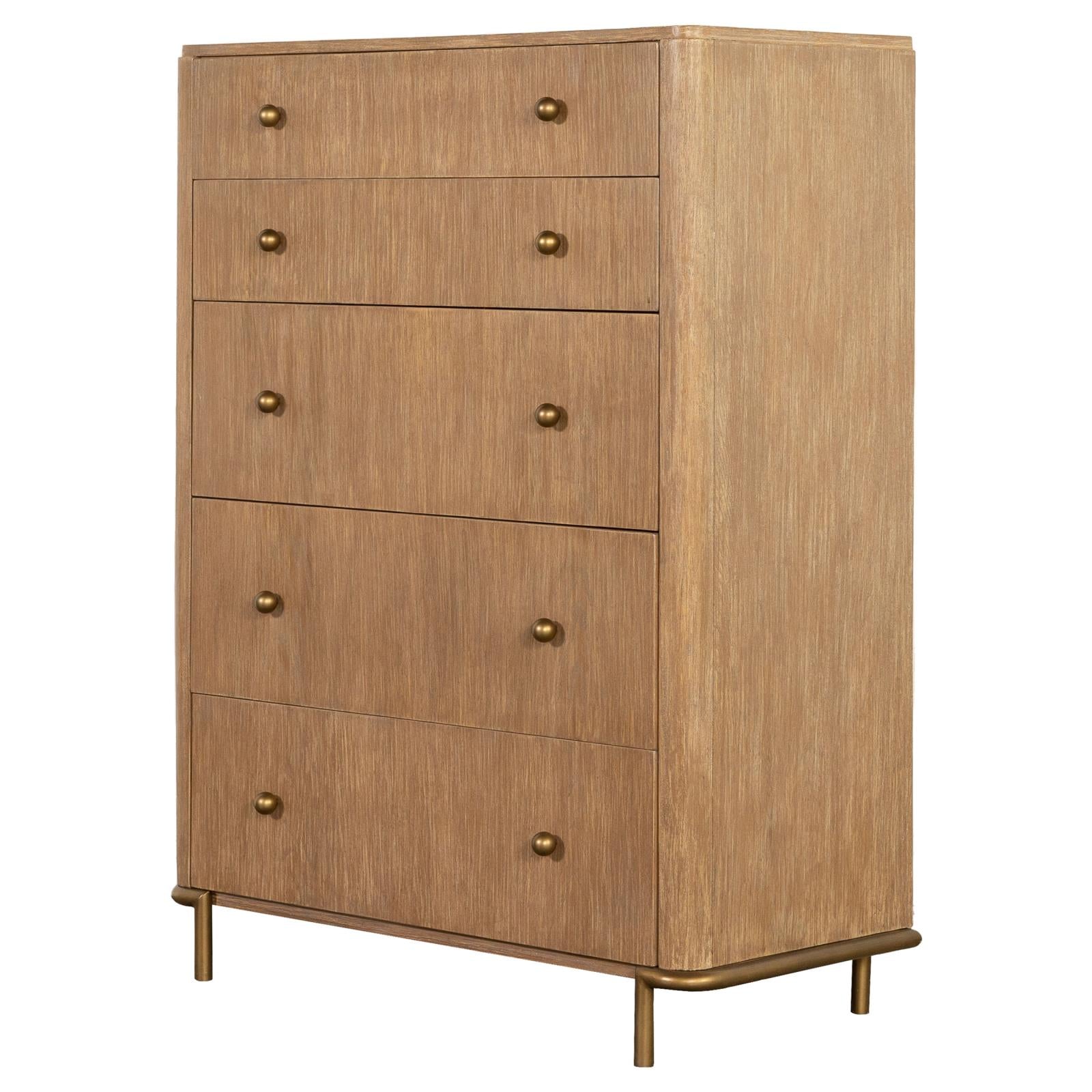 Arini Sand Wash 5-Drawer Chest - 224305 - Luna Furniture - Dallas Store