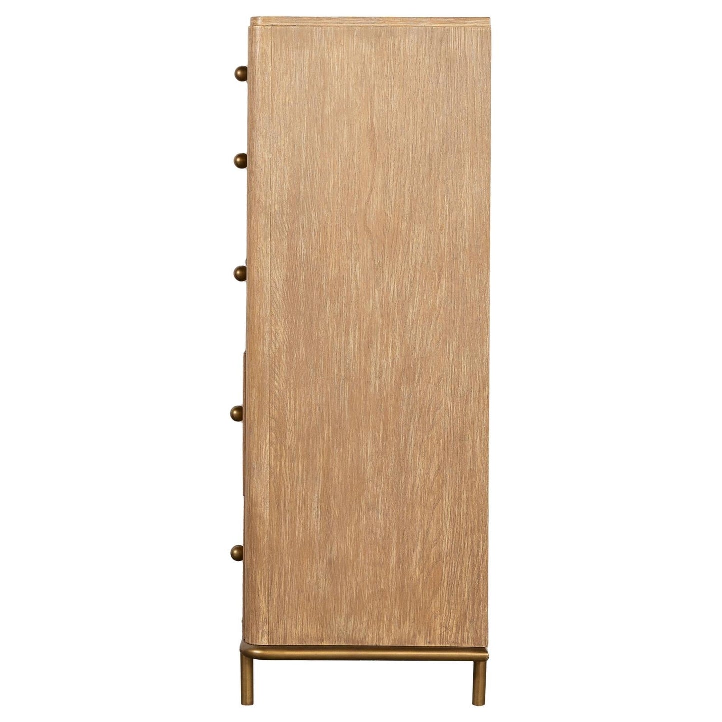 Arini Sand Wash 5-Drawer Chest - 224305 - Luna Furniture - Dallas Store