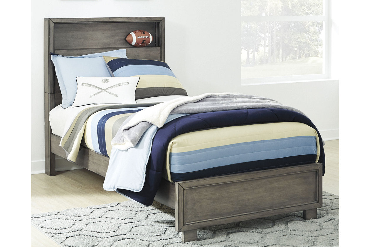 Arnett Gray Twin Bookcase Bed - SET | B552-53 | B552-83 - Luna Furniture - Dallas Store