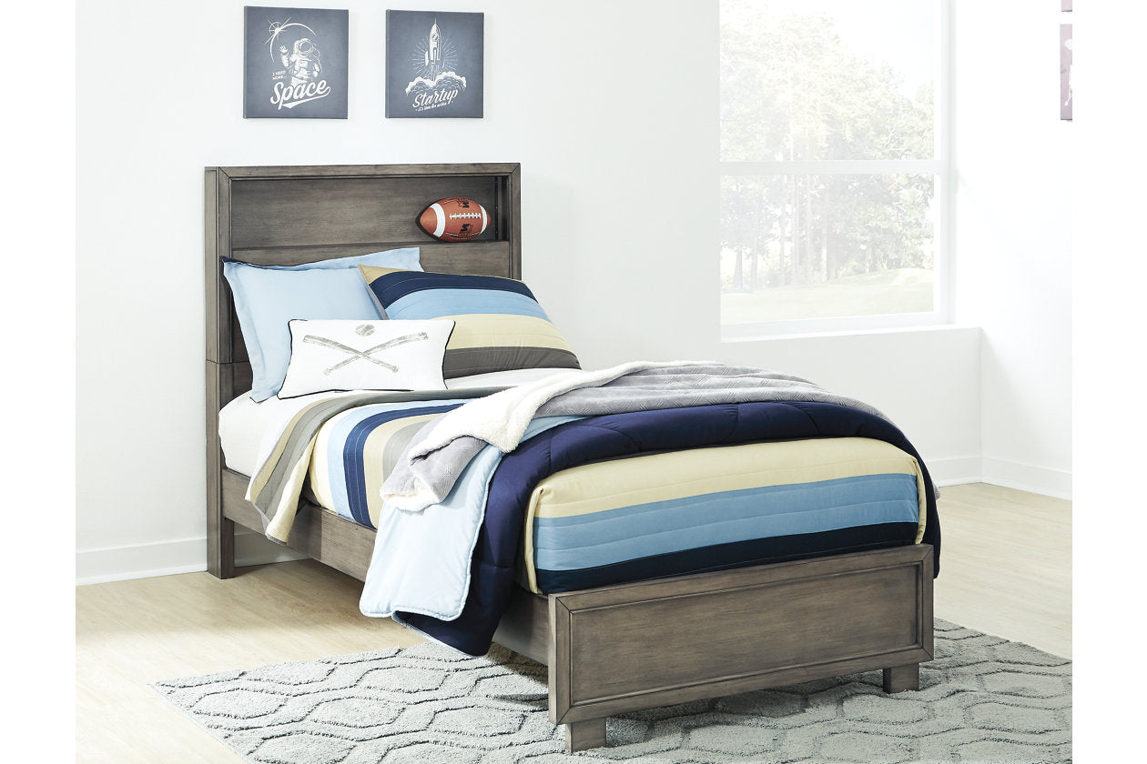 Arnett Gray Twin Bookcase Bed - SET | B552-53 | B552-83 - Luna Furniture - Dallas Store
