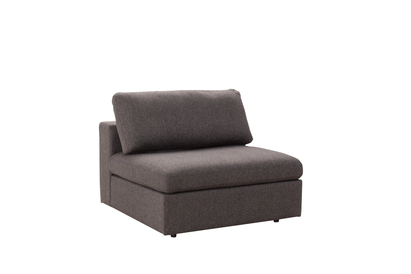 Arny Smoke Armless Chair - ARNY-CHAIR - Luna Furniture - Dallas Store