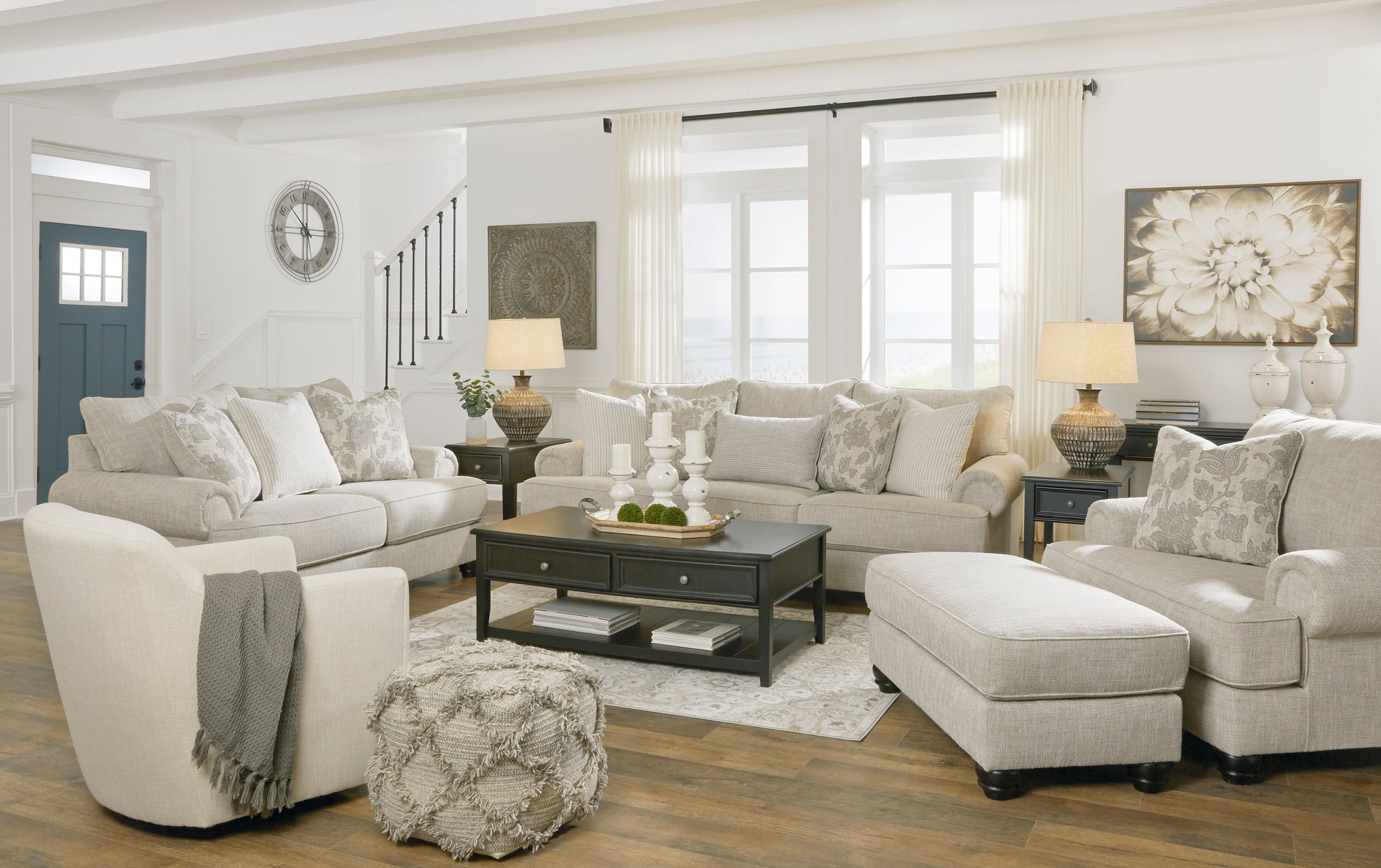 Asanti Fog Living Room Set - SET | 1320138 | 1320135 | 1320123 | 1320114 - Luna Furniture - Dallas Store