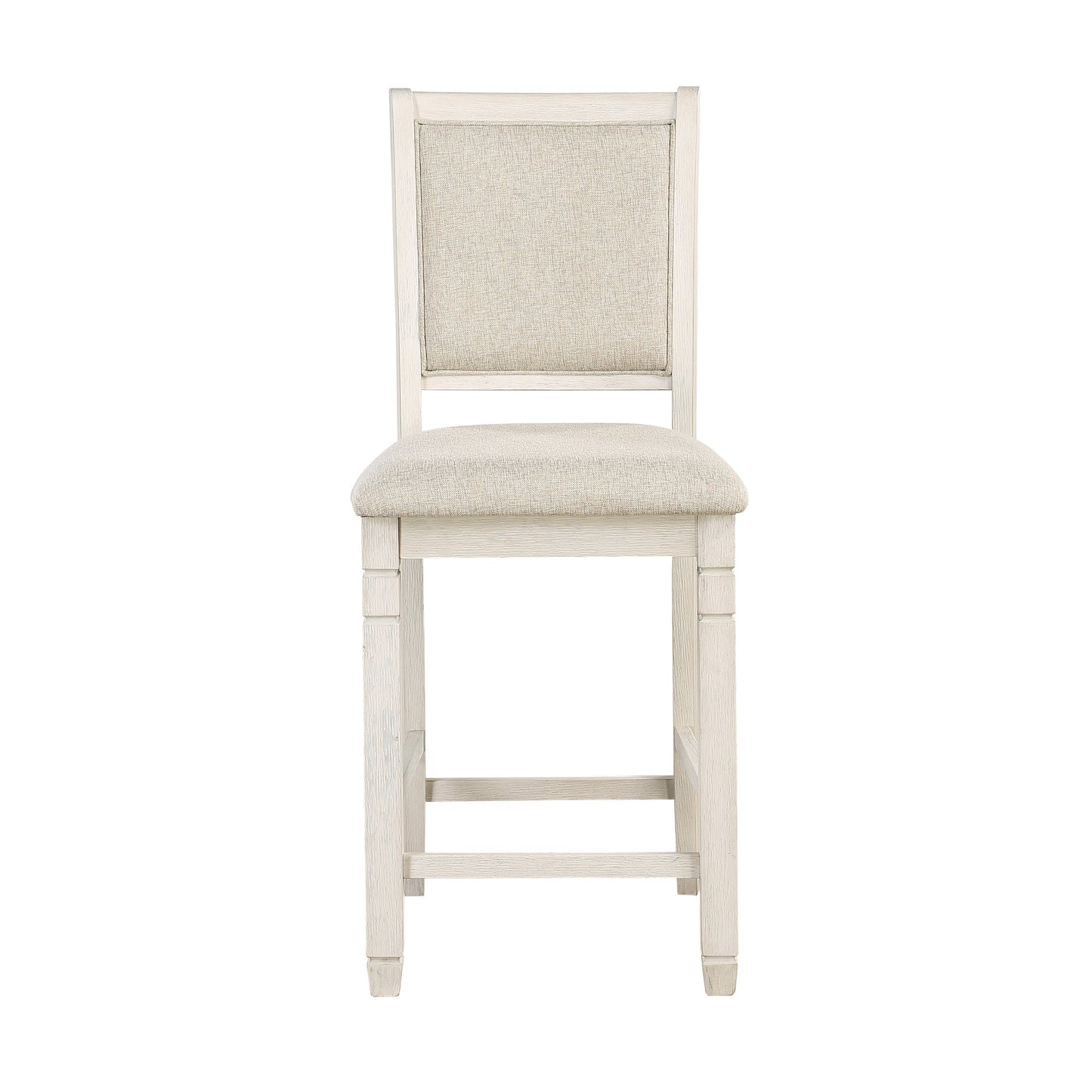 Asher Antique White Counter Height Chair, Set of 2 - 5800WH-24 - Luna Furniture - Dallas Store