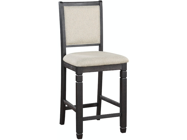 Asher Black/Brown Counter Chair, Set of 2 - 5800BK-24 - Luna Furniture - Dallas Store