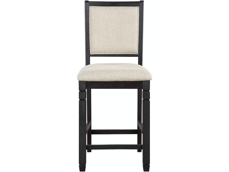 Asher Black/Brown Counter Chair, Set of 2 - 5800BK-24 - Luna Furniture - Dallas Store