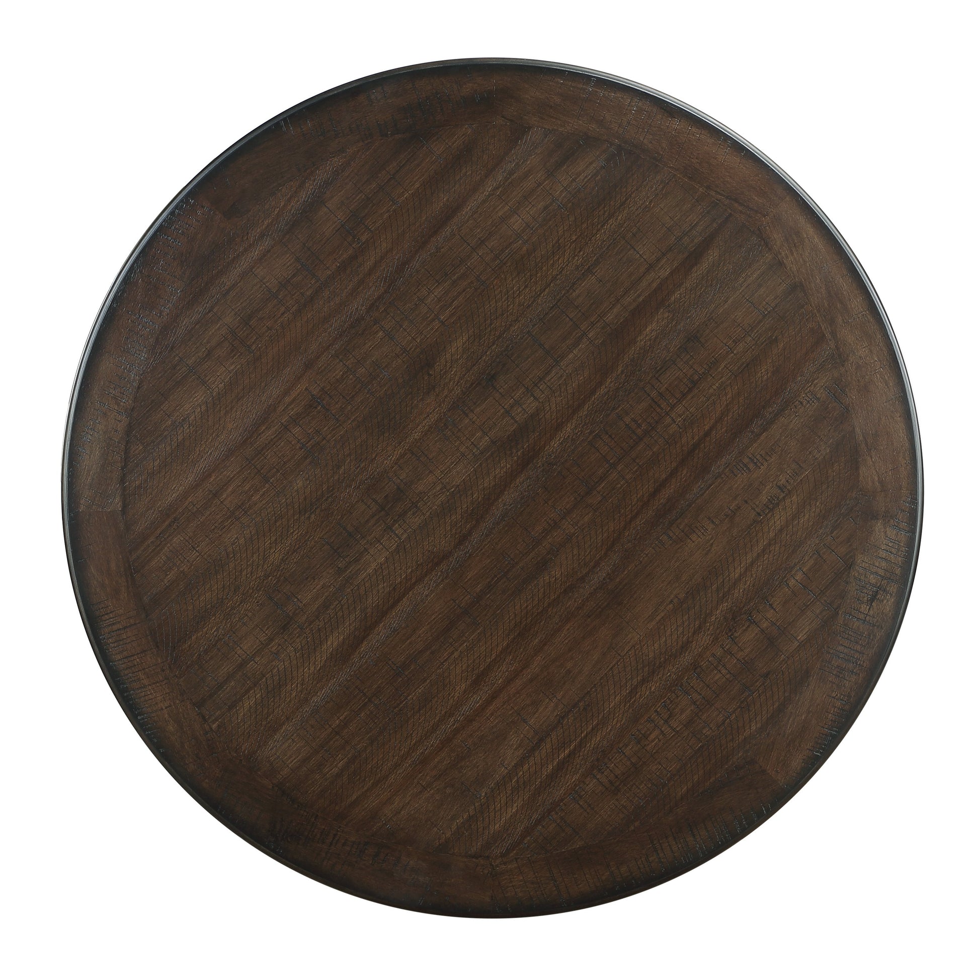 Asher Black/Brown Round 5-Piece Dining Room Set - SET | 5800BK-48RD | 5800BKS(2) - Luna Furniture - Dallas Store
