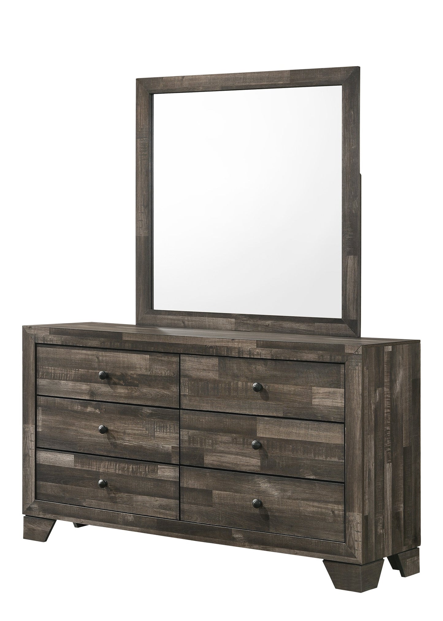 Atticus Brown Platform Youth Bedroom Set - SET | B6980-T-BED | B6980-2 | B6980-4 - Luna Furniture - Dallas Store