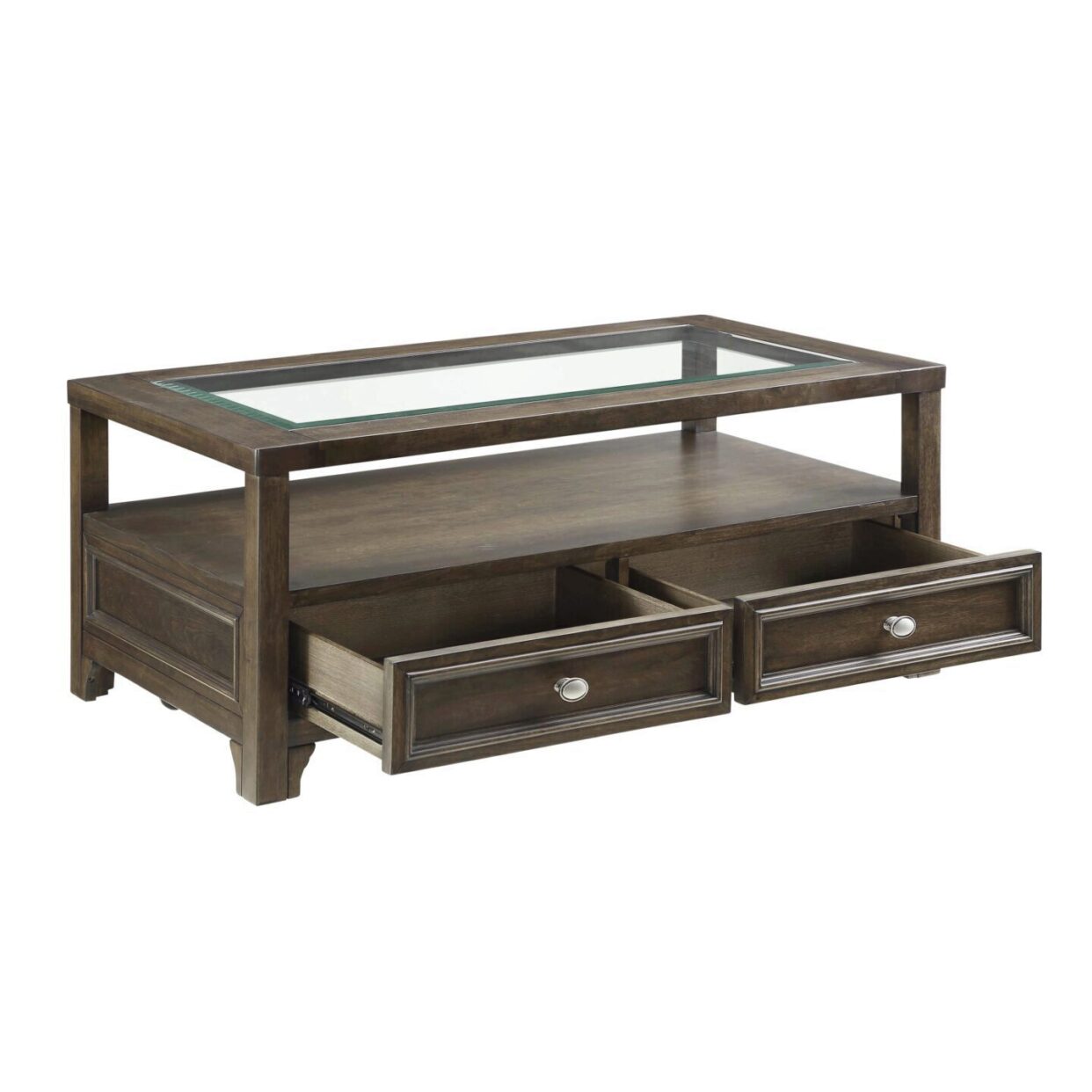 Auburn Transitional Charcoal Brown Wood Cocktail Table - 3624-30 - Luna Furniture - Dallas Store