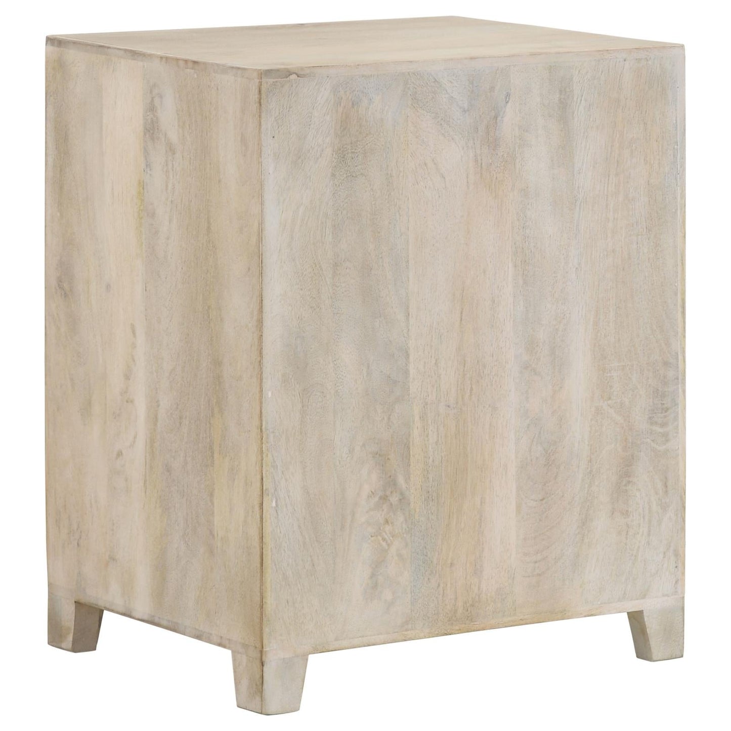 August White Washed 1-Door Accent Cabinet - 953569 - Luna Furniture - Dallas Store