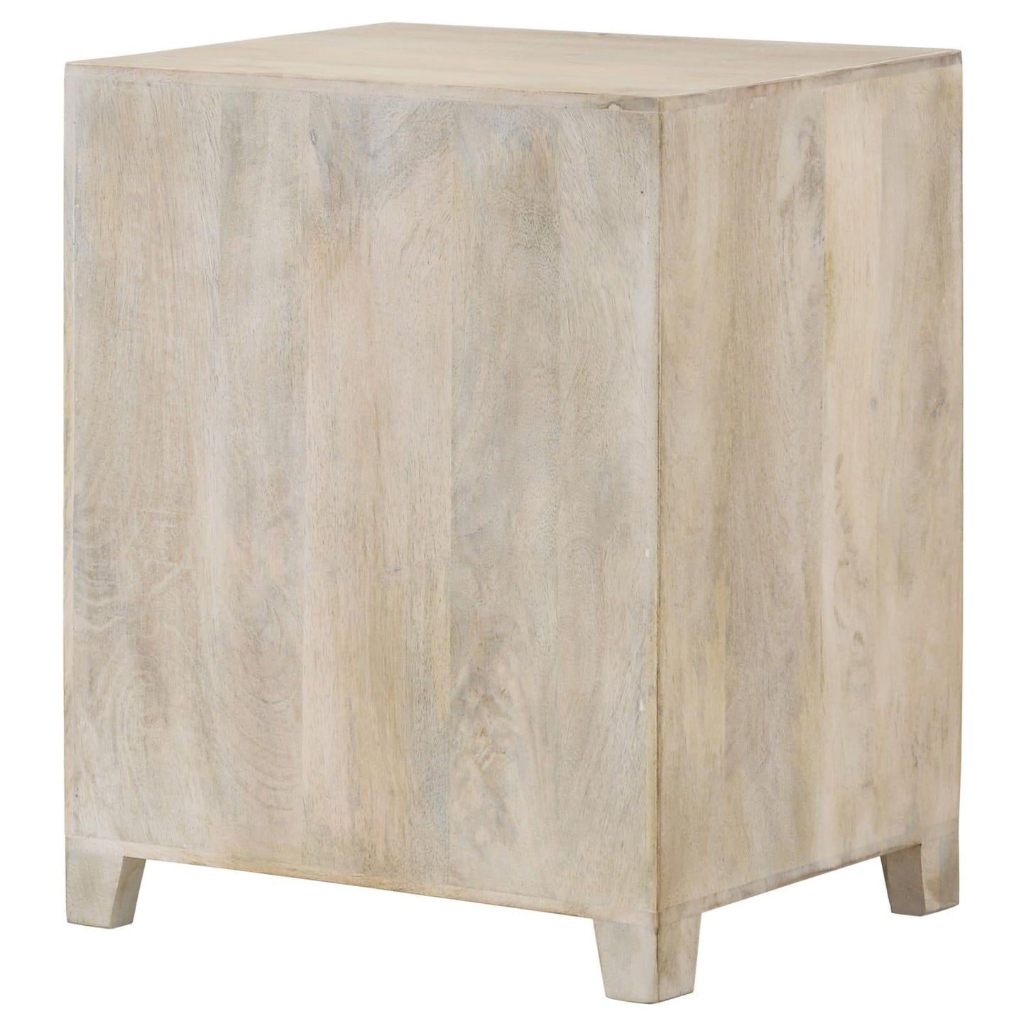 August White Washed 1-Door Accent Cabinet - 953569 - Luna Furniture - Dallas Store
