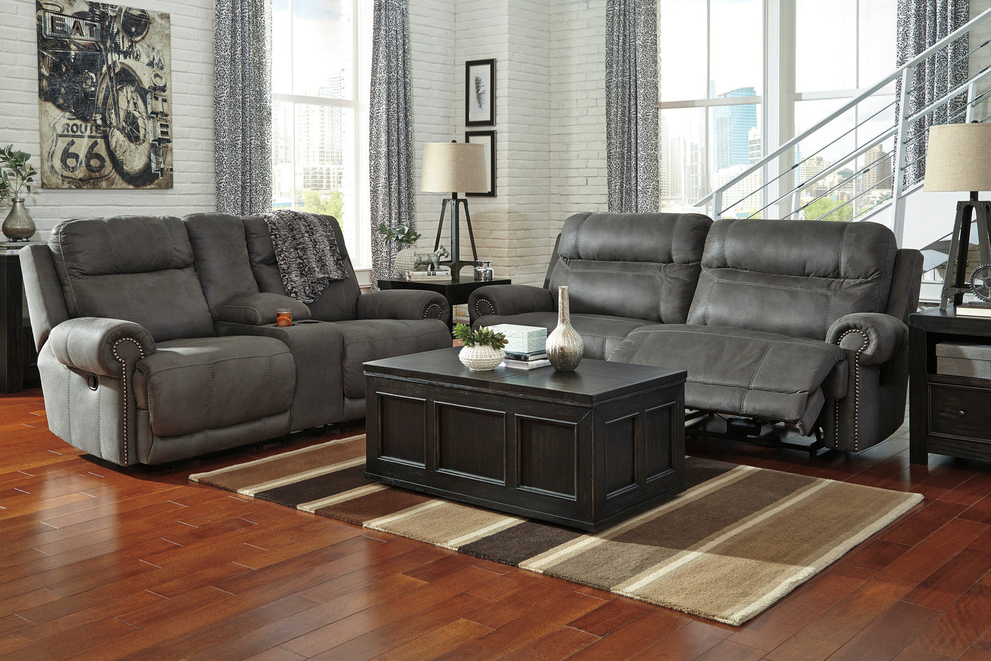 Austere Gray Power Reclining Living Room Set - SET | 3840181 | 3840194 - Luna Furniture - Dallas Store