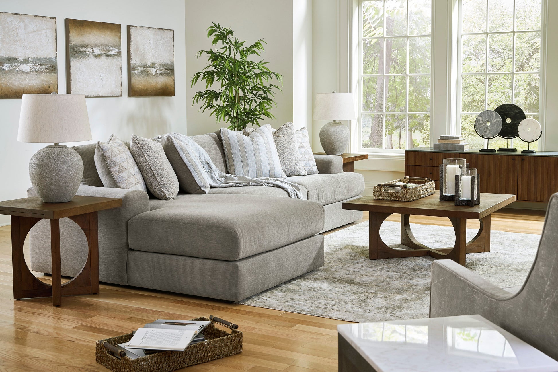 Avaliyah Ash 3-Piece LAF Chaise Sectional - SET | 5810316 | 5810346 | 5810365 - Luna Furniture - Dallas Store