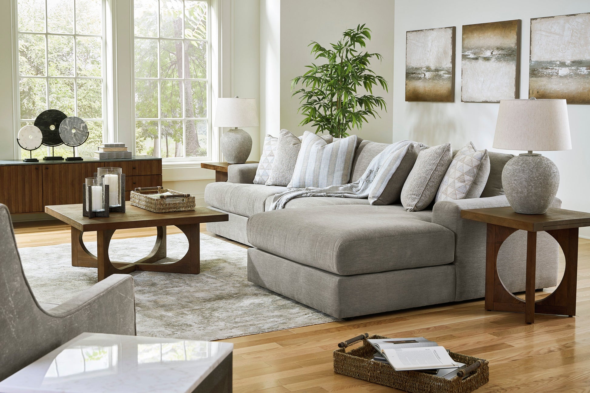 Avaliyah Ash 3-Piece RAF Chaise Sectional - SET | 5810317 | 5810346 | 5810364 - Luna Furniture - Dallas Store