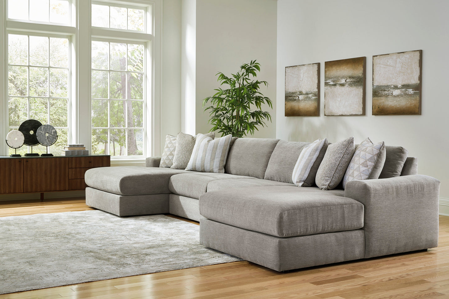 Avaliyah Ash 4-Piece Double Chaise Sectional - SET | 5810316 | 5810346 | 5810346 | 5810317 - Luna Furniture - Dallas Store