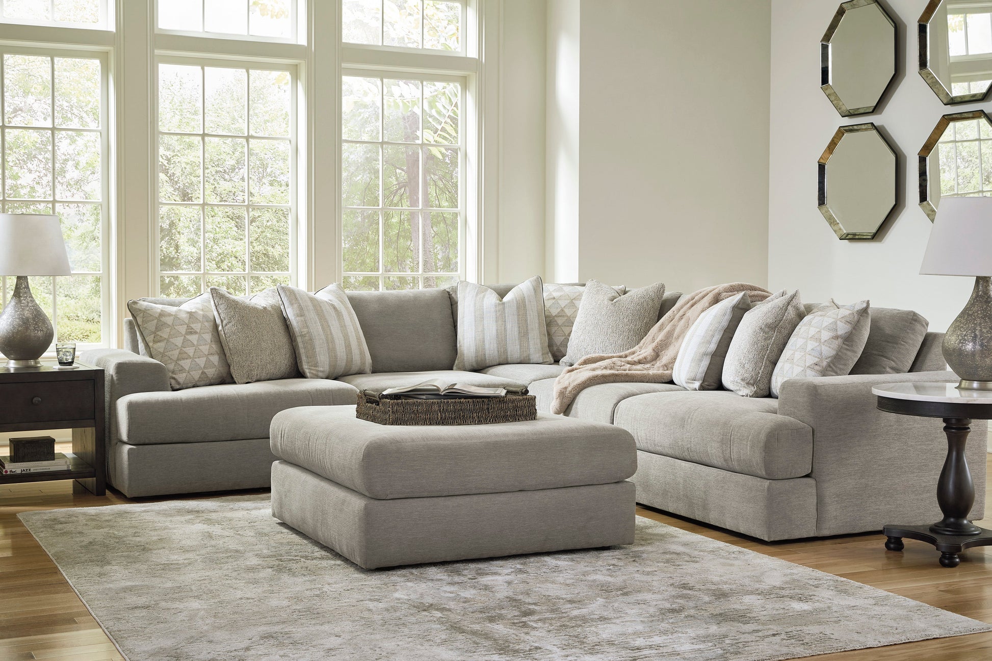 Avaliyah Ash 5-Piece Sectional - SET | 5810364 | 5810346 | 5810346 | 5810377 | 5810365 - Luna Furniture - Dallas Store