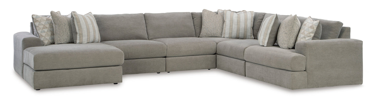 Avaliyah Ash 6-Piece LAF Chaise Sectional - SET | 5810316 | 5810346 | 5810346 | 5810346 | 5810377 | 5810365 - Luna Furniture - Dallas Store