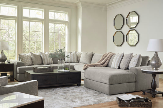 Avaliyah Ash 6-Piece RAF Chaise Sectional - SET | 5810317 | 5810346 | 5810346 | 5810346 | 5810377 | 5810364 - Luna Furniture - Dallas Store