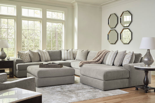 Avaliyah Ash 7-Piece RAF Chaise Sectional - SET | 5810317 | 5810364 | 5810377 | 5810346 | 5810346 | 5810346 | 5810346 - Luna Furniture - Dallas Store