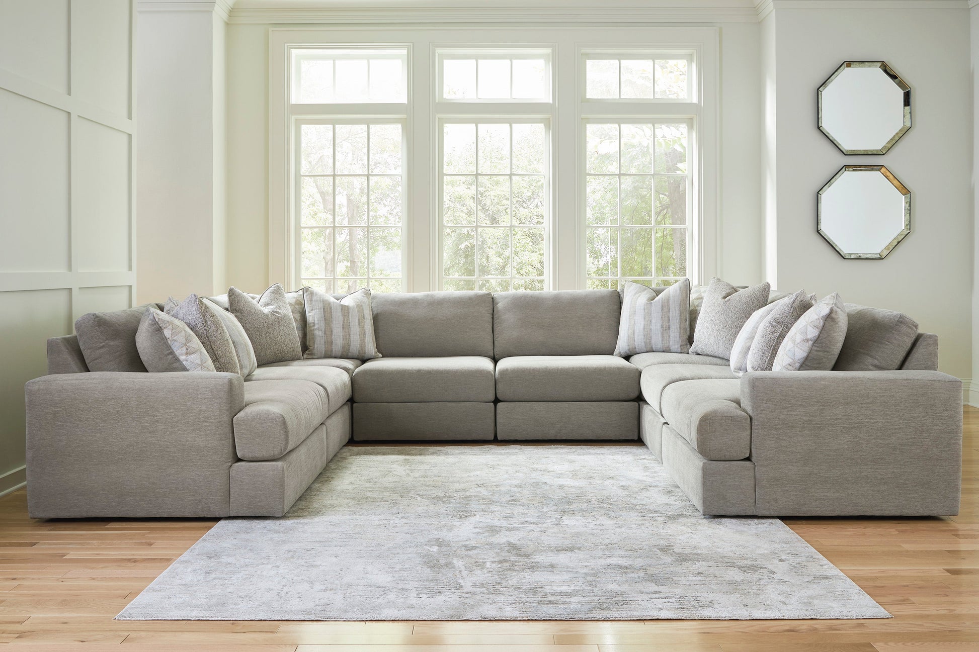 Avaliyah Ash 8-Piece Sectional - SET | 5810364 | 5810346 | 5810346 | 5810346 | 5810346 | 5810377 | 5810377 | 5810365 - Luna Furniture - Dallas Store
