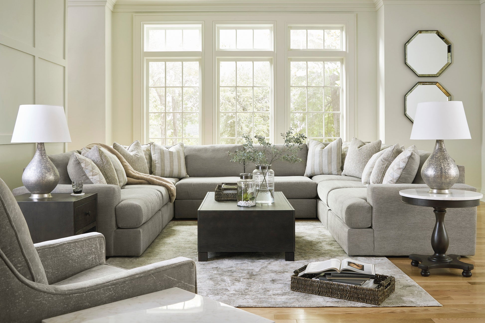Avaliyah Ash 8-Piece Sectional - SET | 5810364 | 5810346 | 5810346 | 5810346 | 5810346 | 5810377 | 5810377 | 5810365 - Luna Furniture - Dallas Store