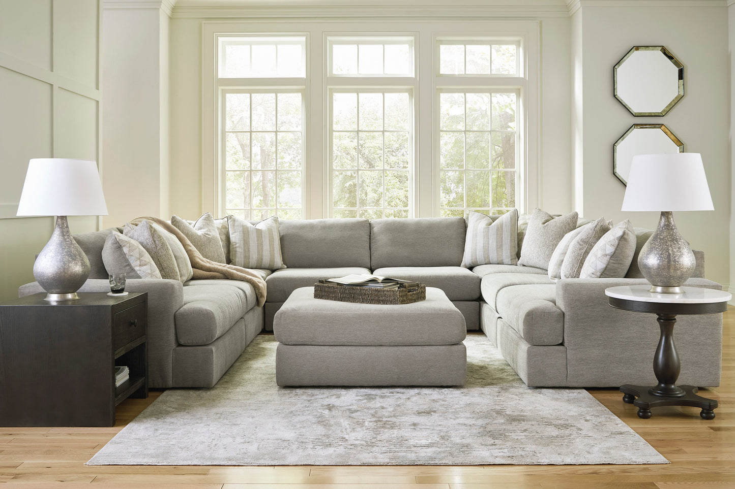 Avaliyah Ash 8-Piece Sectional - SET | 5810364 | 5810346 | 5810346 | 5810346 | 5810346 | 5810377 | 5810377 | 5810365 - Luna Furniture - Dallas Store