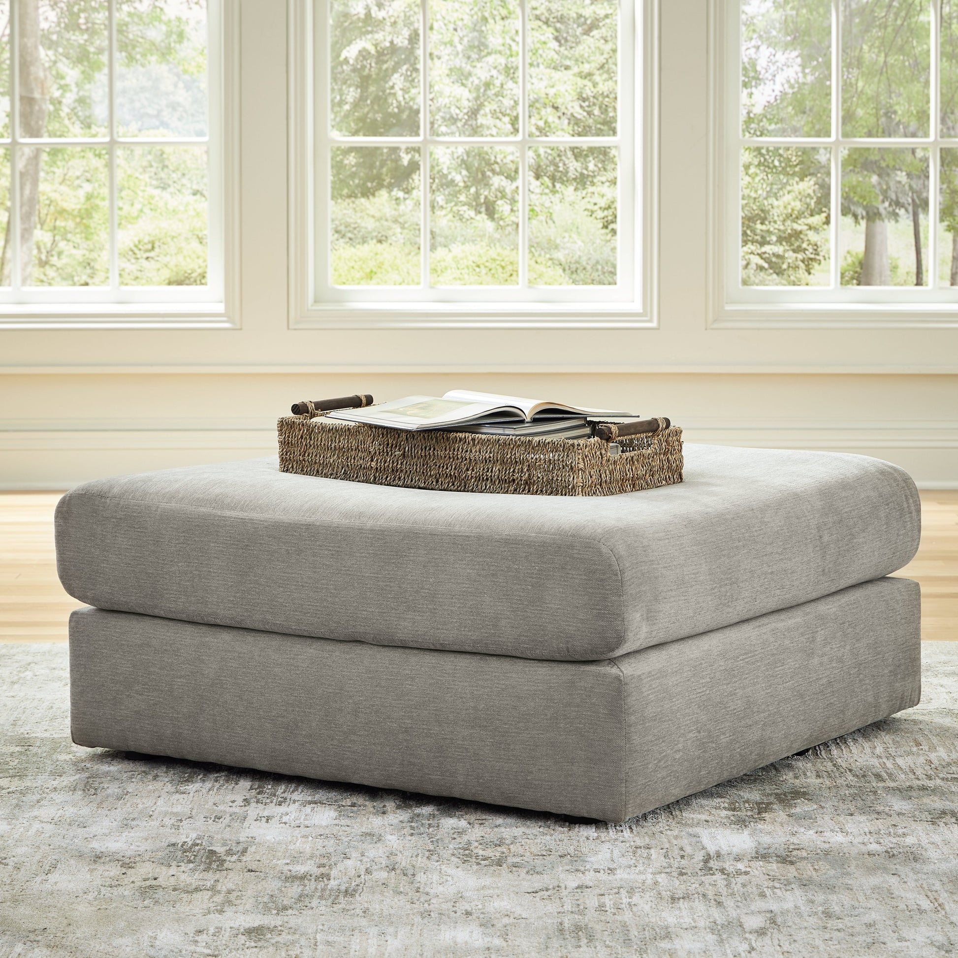 Avaliyah Ash Oversized Accent Ottoman - 5810308 - Luna Furniture - Dallas Store