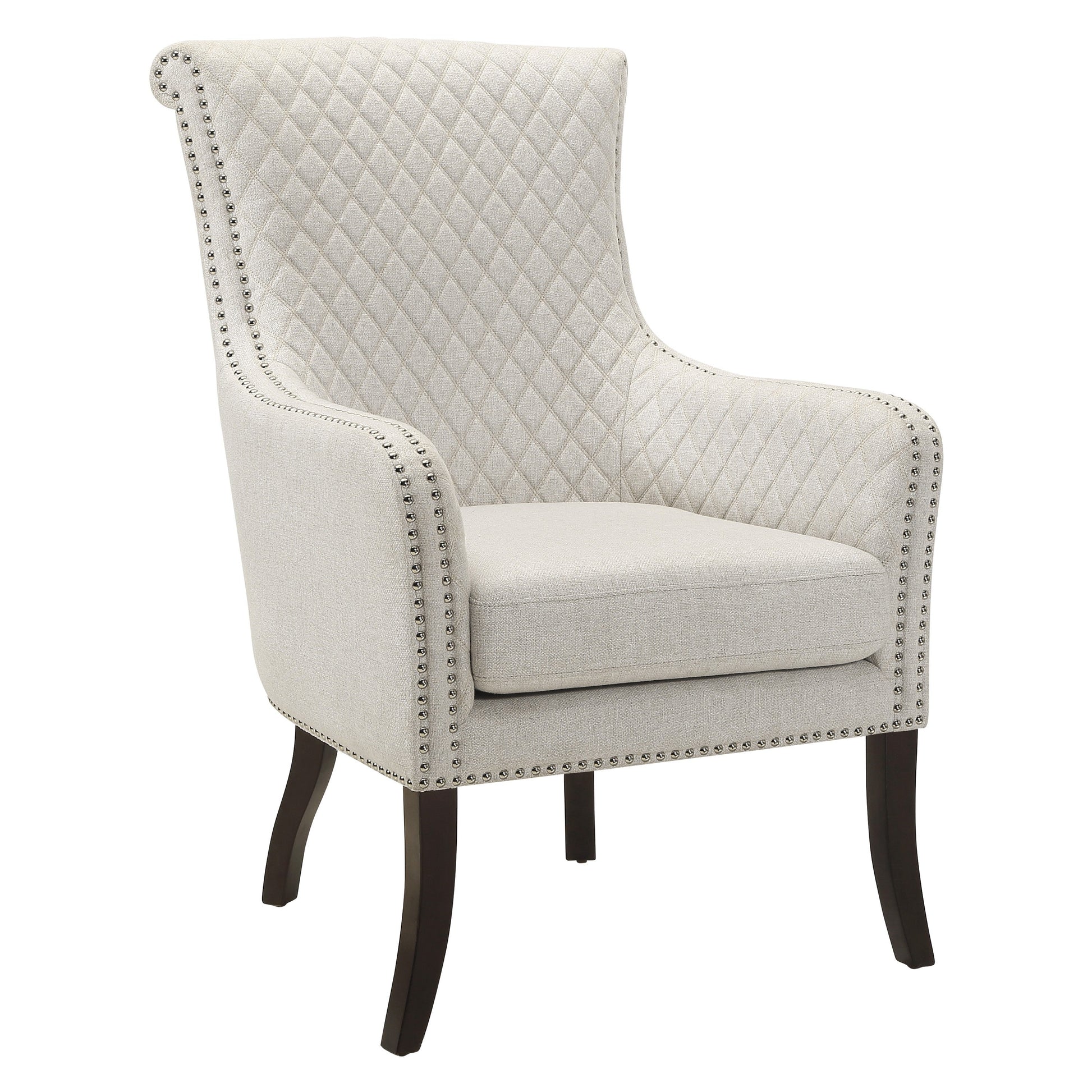 Avalon Beige Quilted Accent Chair - 1199F11S - Luna Furniture - Dallas Store