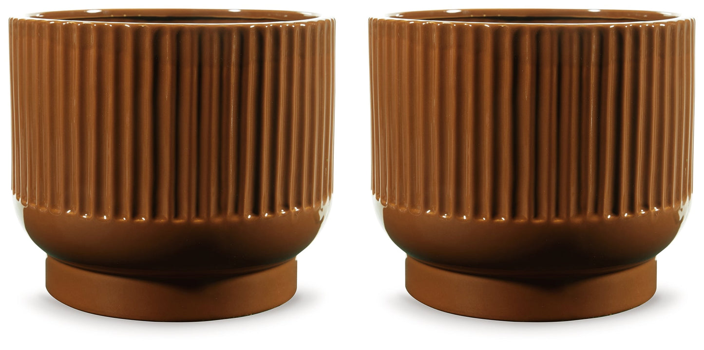 Avalyah Burnt Umber Vase (Set of 2) - A2900021 - Luna Furniture - Dallas Store